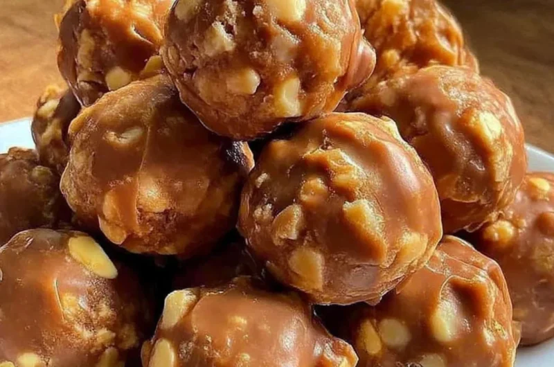 Delicious Butterfinger Bliss Balls dessert recipe for a sweet treat