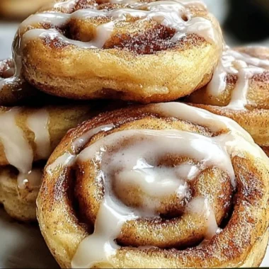 Delicious cinnamon roll cookies ready to be enjoyed with a cup of coffee.