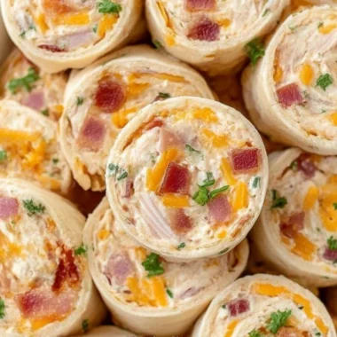 Delicious Crack Chicken Pinwheels filled with creamy chicken and cheese