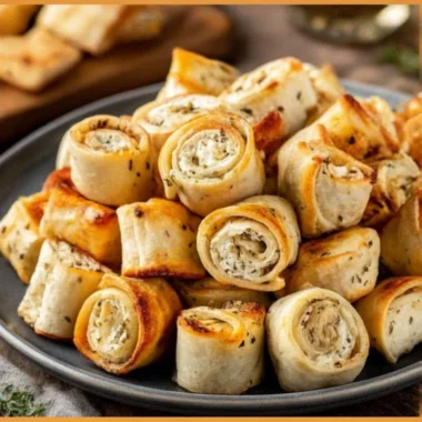 Delicious Cream Cheese Tortilla Bites served on a platter as a tasty appetizer