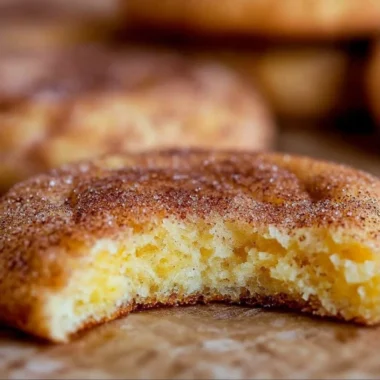 Freshly baked Snickerdoodle Cookies with a sprinkle of cinnamon sugar on top.