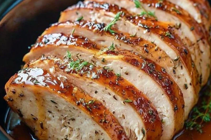 A beautifully prepared turkey cooked in the traditional Amish style.