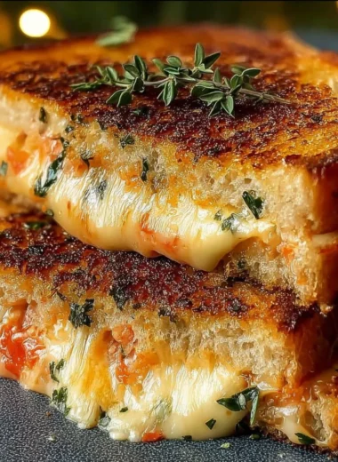 Melted cheese between perfectly toasted bread for the best grilled cheese ever.