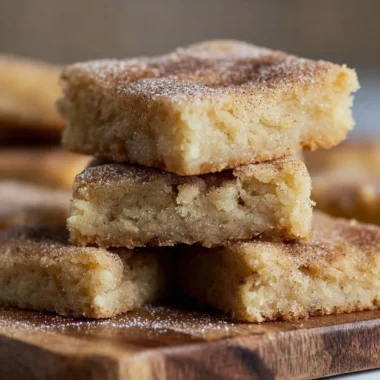 Delicious cinnamon sugar blondies baked to perfection