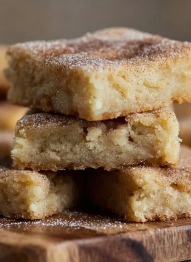 Delicious cinnamon sugar blondies baked to perfection