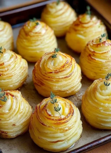 Creamy Duchess Potatoes served elegantly on a plate
