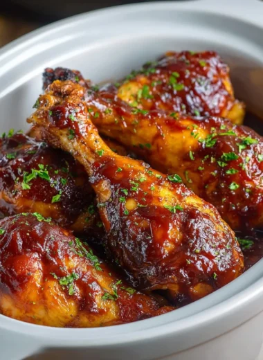 Crock Pot Chicken Drumsticks cooked to perfection with herbs and spices.