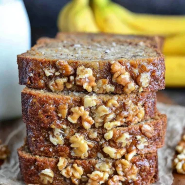 Homemade Starbucks Copycat Banana Bread fresh out of the oven