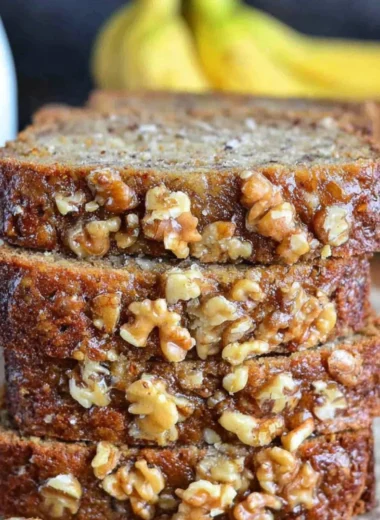 Homemade Starbucks Copycat Banana Bread fresh out of the oven