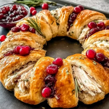 Turkey and Cheese Crescent Roll-Ups baked to golden perfection.