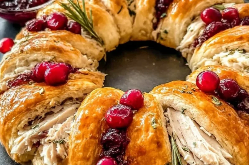 Turkey and Cheese Crescent Roll-Ups baked to golden perfection.