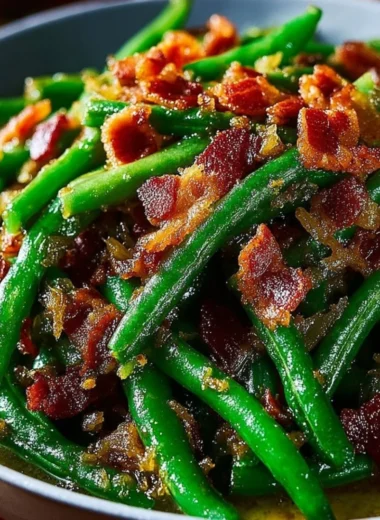 Delicious best crack green beans recipe served in a bowl