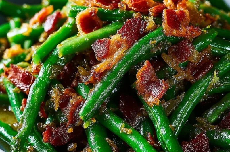 Delicious best crack green beans recipe served in a bowl