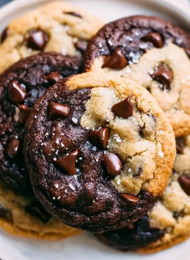 Delicious brookies combining brownies and cookies for a sweet treat.