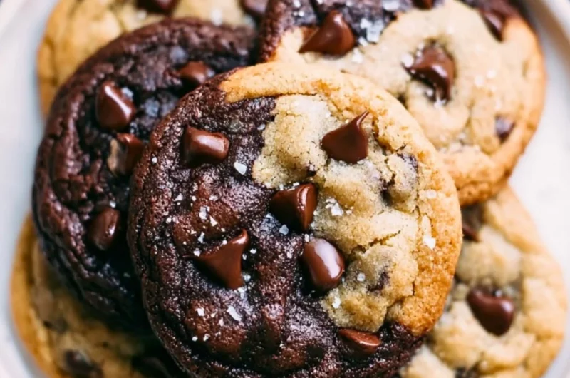Delicious brookies combining brownies and cookies for a sweet treat.