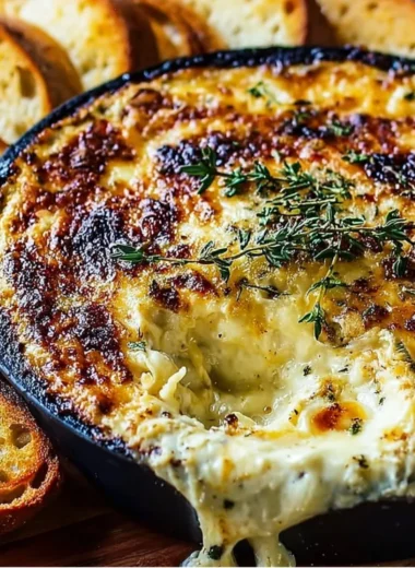 Caramelized onion and Gruyere dip served with fresh veggies and chips