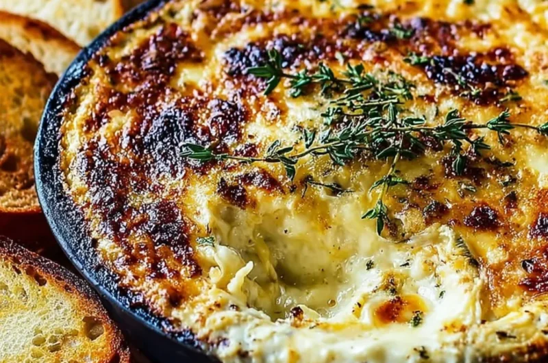 Caramelized onion and Gruyere dip served with fresh veggies and chips