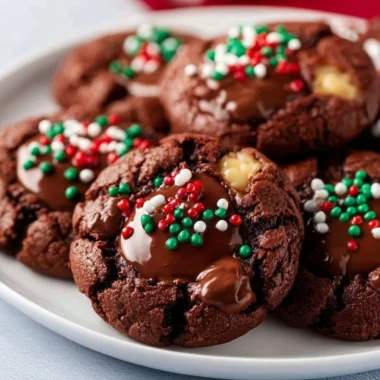 Delicious chewy hot cocoa cookies with chocolate chips and marshmallows