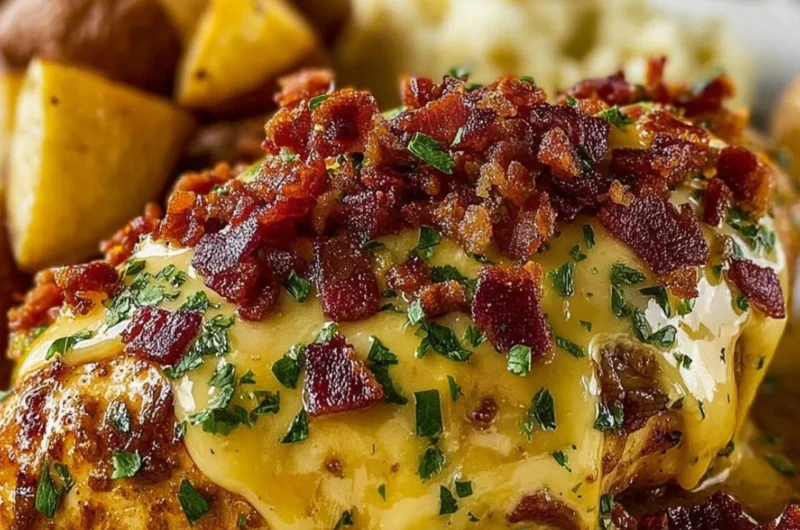 Deliciously cooked Alice Springs Chicken with a cozy presentation