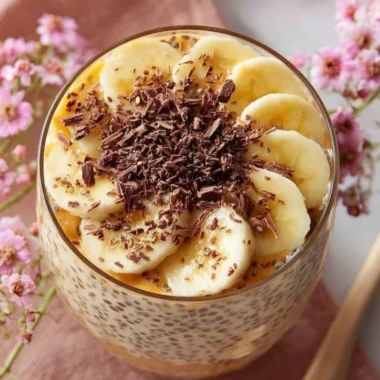 Bowl of gluten-free overnight oats with chia seeds and honey