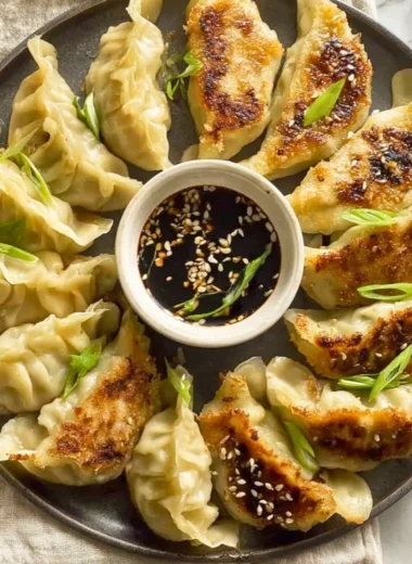 Delicious homemade ground turkey dumplings served in a bowl.