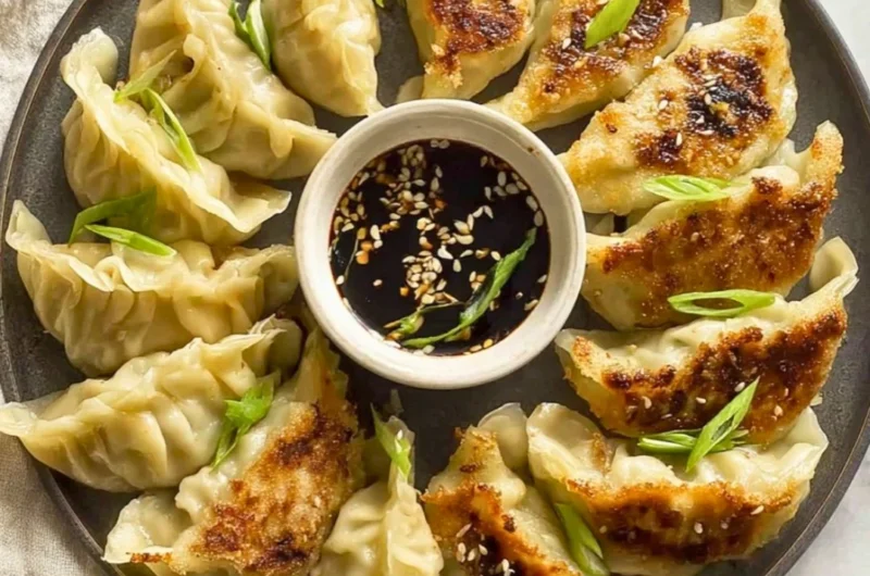 Delicious homemade ground turkey dumplings served in a bowl.