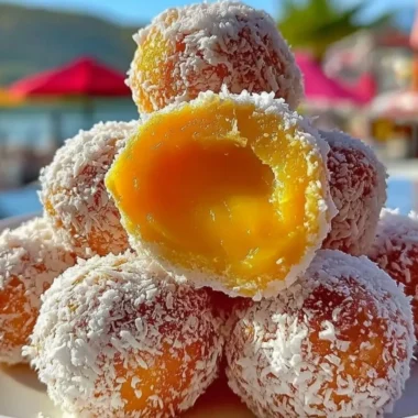 Delicious Orange Creamsicle Truffles with a creamy orange filling