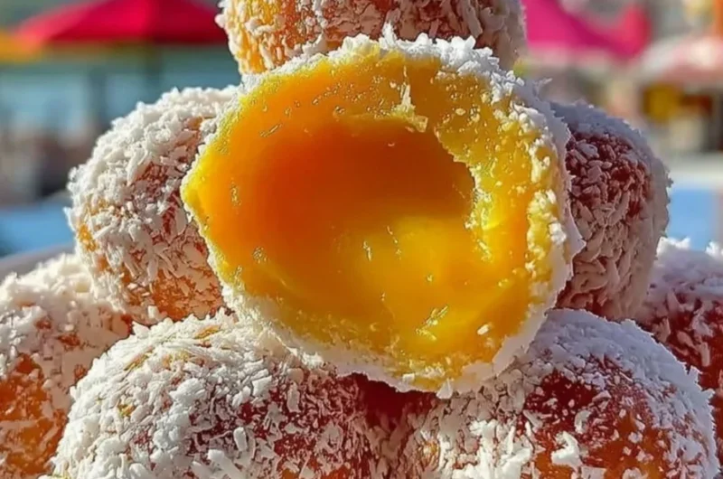 Delicious Orange Creamsicle Truffles with a creamy orange filling