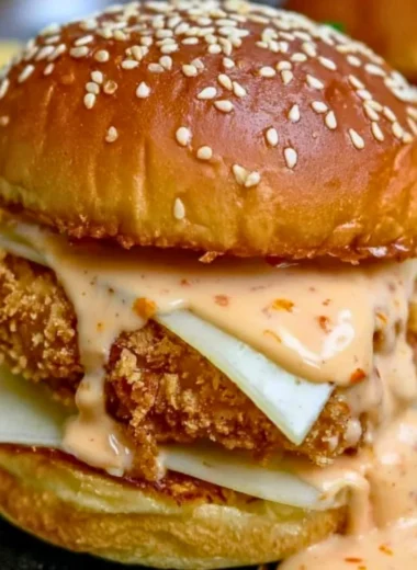 Bang Bang Chicken Sliders served on a plate with dipping sauce