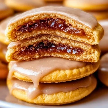 Delicious Brown Sugar Pop Tart Cookies with a frosting glaze and sprinkles