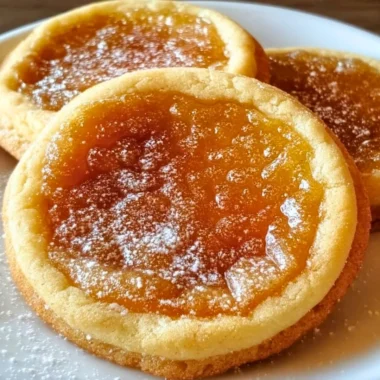Delicious cream brûlée cookies topped with caramelized sugar