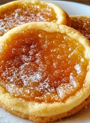 Delicious cream brûlée cookies topped with caramelized sugar