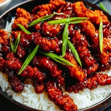 Delicious plate of spicy Dragon Chicken, a quick Indo-Chinese dish