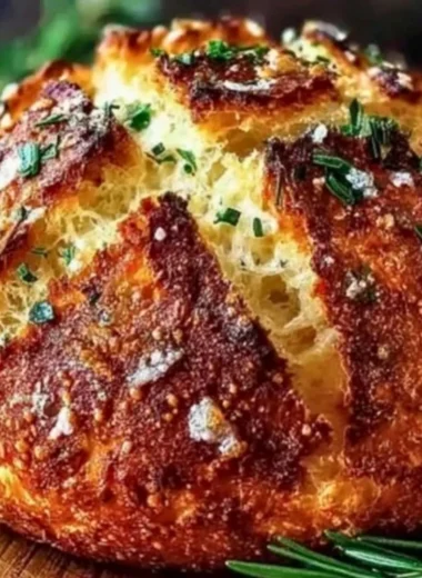 Homemade Parmesan Garlic Bread, artisan style, fresh ingredients, golden crust