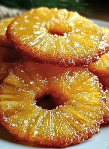 Pineapple Upside Down Cookies decorated with cherries and pineapple slices.