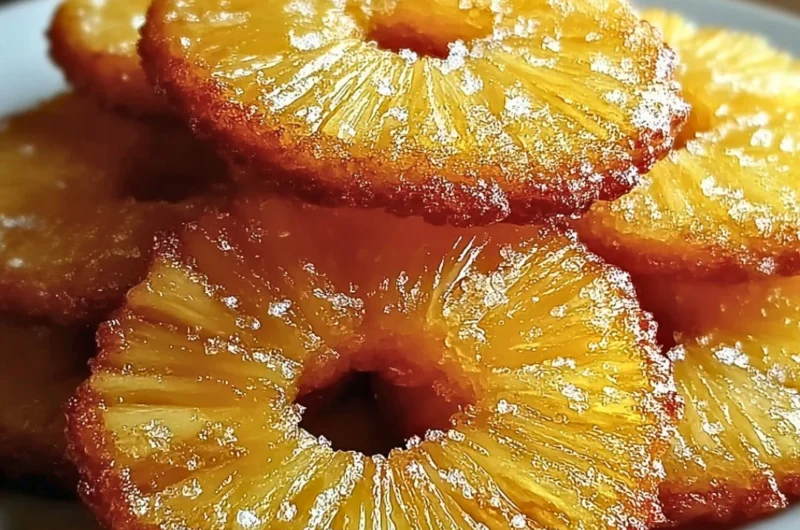 Pineapple Upside Down Cookies decorated with cherries and pineapple slices.