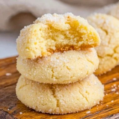 Delicious keto cream cheese cookies on a baking tray, low-carb dessert recipe.