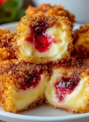 Strawberry Crunch Cheesecake Bites on a serving platter