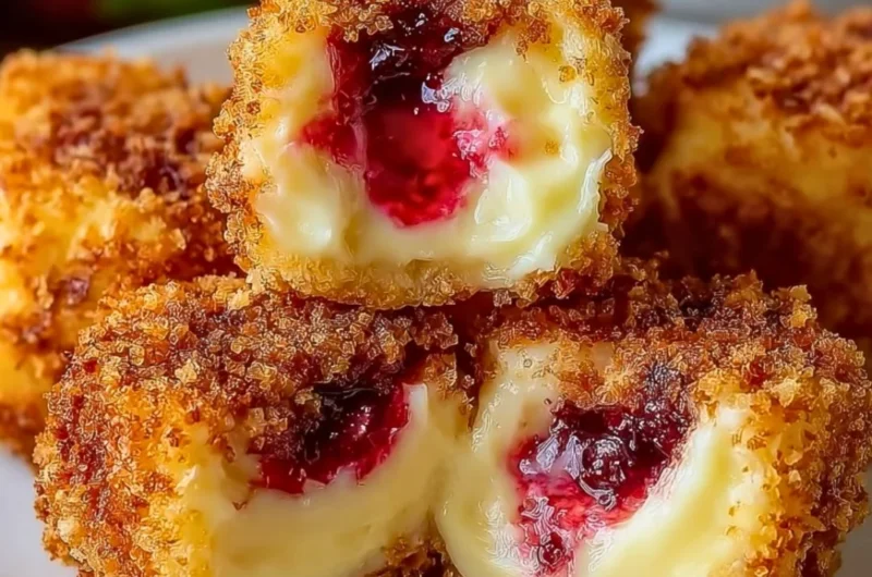 Strawberry Crunch Cheesecake Bites on a serving platter