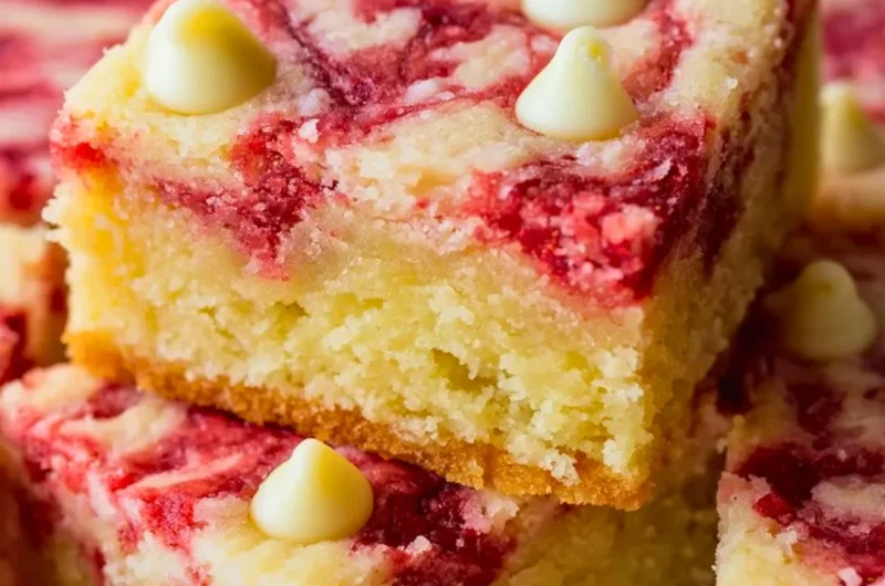 Strawberry white chocolate bars with fresh strawberries and creamy white chocolate.