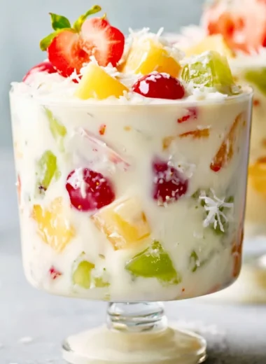 Colorful Christmas Salad with festive ingredients and garnishes