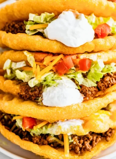 Homemade Copycat Taco Bell Chalupas with fresh ingredients