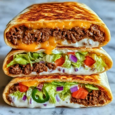 Delicious Keto Crunchwraps recipe for a healthy low-carb meal