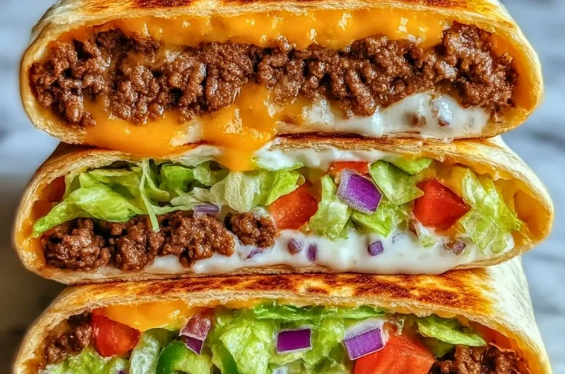 Delicious Keto Crunchwraps recipe for a healthy low-carb meal