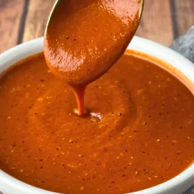 Homemade red enchilada sauce ready in 15 minutes.