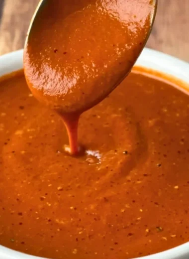 Homemade red enchilada sauce ready in 15 minutes.