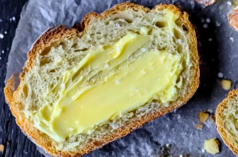 Freshly baked Irish Soda Bread on a wooden table