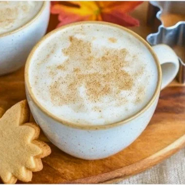Delicious Maple Cinnamon Latte served in a cozy cafe setting