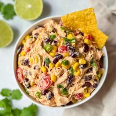 Delicious Barbecue Lime Southwest Chicken Salad with vibrant ingredients