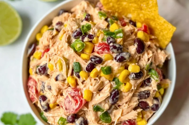 Delicious Barbecue Lime Southwest Chicken Salad with vibrant ingredients